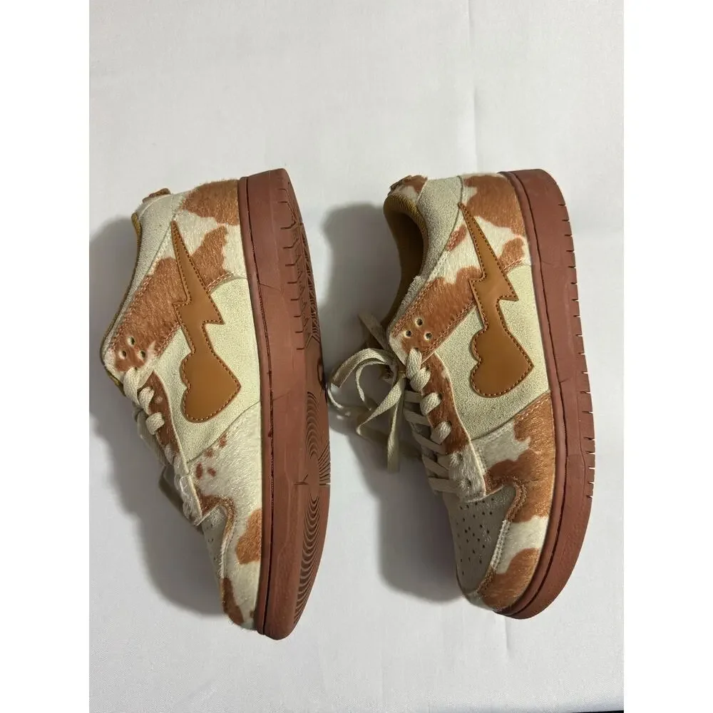 Sad Boy Saga OG Skywalker Low Top Cow Print Sneakers Men's 6